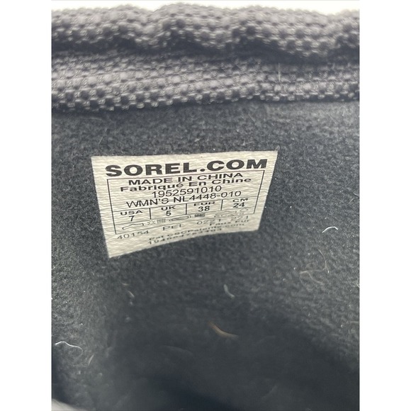 Sorel Women's Slimpack III Tall Waterproof Boot Black Size 7 - Picture 8 of 8